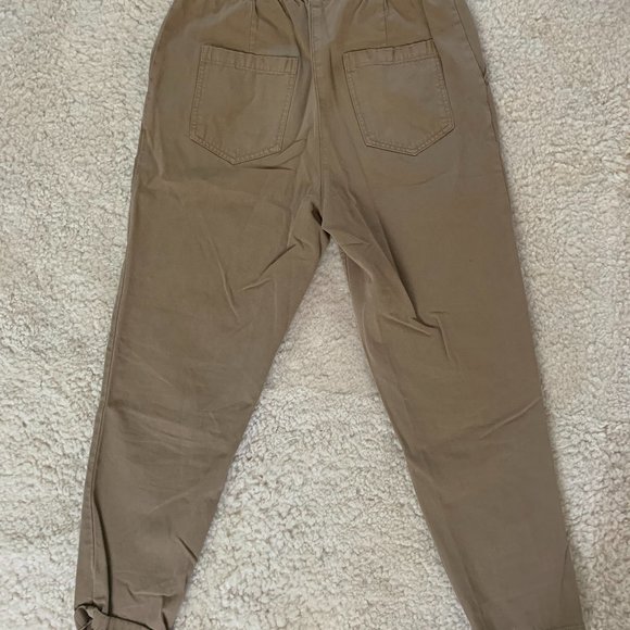 Zara 100% cotton casual pants, Caramel color, size 4 - Picture 2 of 5